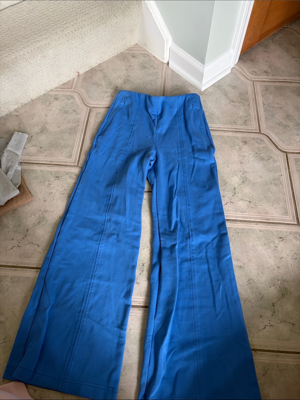 LOFT Women's Blue Wide-Leg Pants